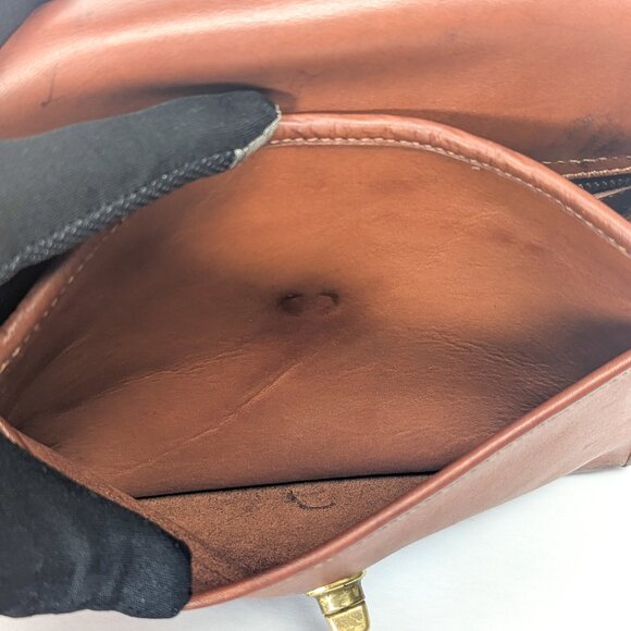 COACH Made in Italy Court Turnlock Vintage Brown Shoulder Bag - Picture 11 of 14